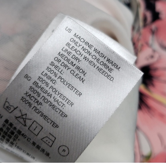 NWOT H&M Floral Hibiscus Backless Maxi Dress size 4 - Picture 10 of 10